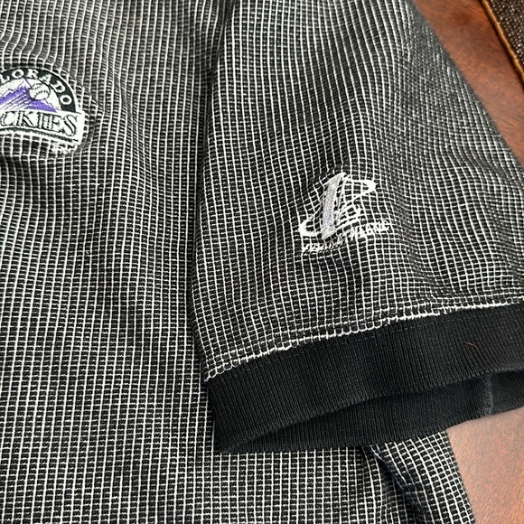 MLB Colorado Rockies Baseball Textured Cotton Polo Shirt XL - Picture 4 of 7